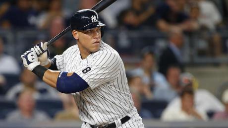 Aaron Judge took to Bryant Park in a far-less recognizable suit and quizzed Yankees fans about their favorite team and players. (Photo: Getty Images)